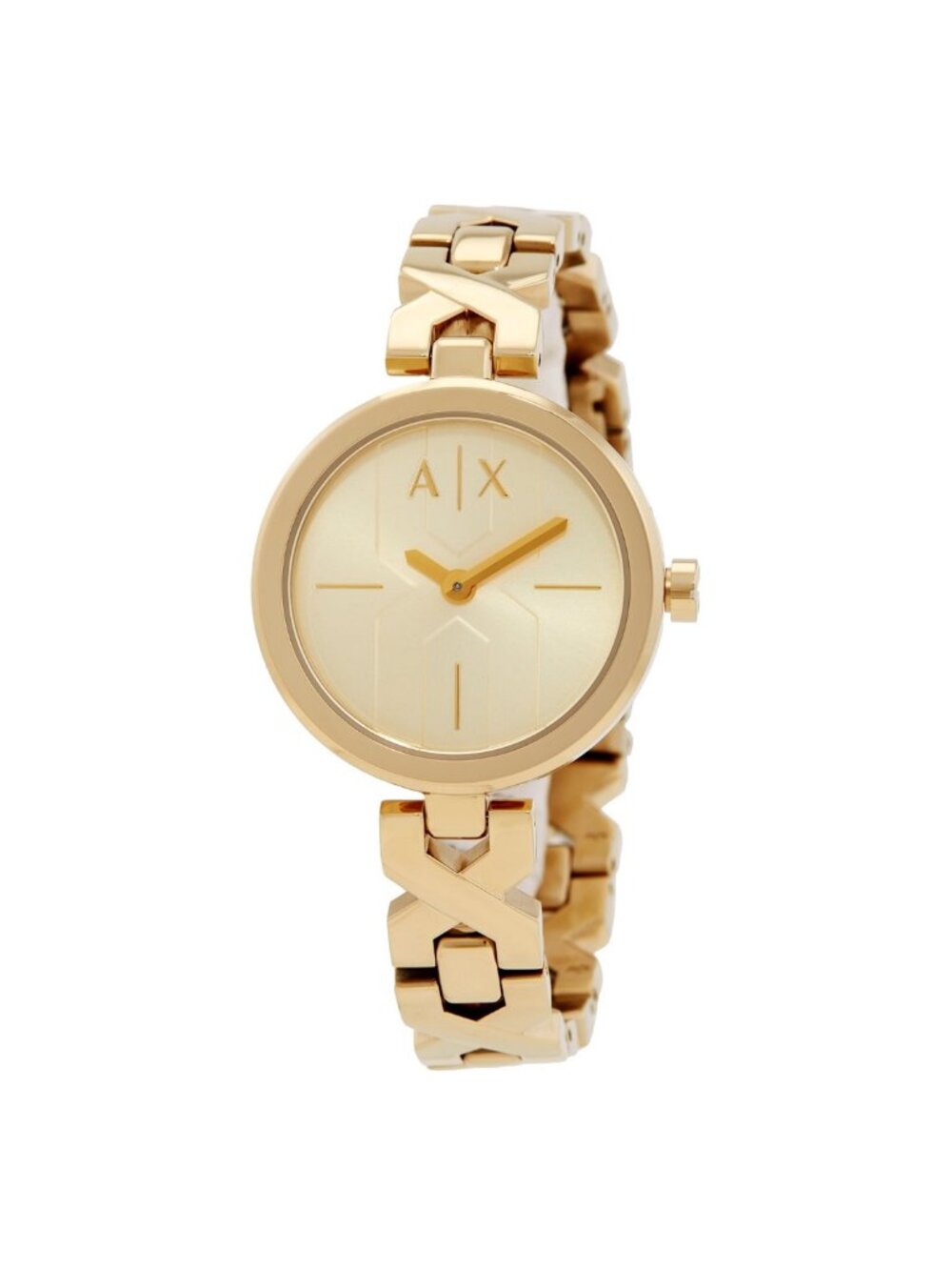 NWT Armani Exchange Ava Quartz Gold Dial Ladies Watch
